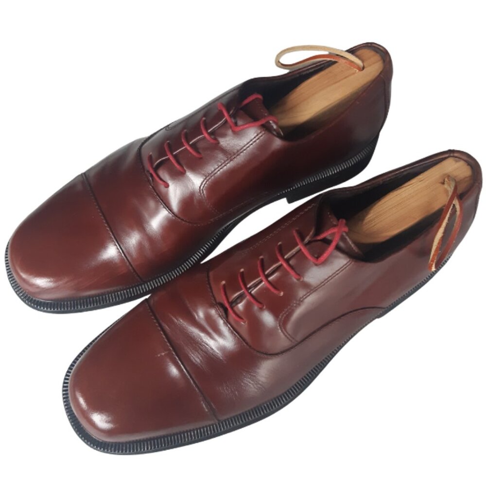 Rockport SZ 12D Men's Brown Cap Toe Oxfords w/ Rubber Sole